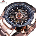 FORSINING 340 Customizable men mechanical wristwatch analog fashion steel forsining automatic mechanical watch